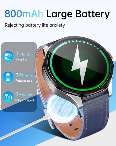 W & O Smart Watch for Men with SIM Card and Camera, Android Smartwatch Phone, 1.73" AMOLED, 180° Rotating Camera,3GB+32GB, Call & Text Without Phone,GPS,Fitness Tracker,Sleep Monitoring (Black) in Kuwait