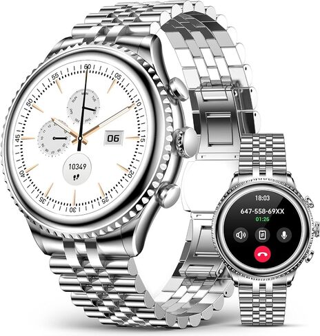 SOUYIE 2026 Smart Watch for Men Answer/Make Call for Android iPhone, 1.32" AMOLED HD Screen Mens Luxury Watch, 1st Heavy Duty Smartwatch Heart Rate Blood Oxygen Blood Pressure Sleep Monitor Pedometer in Kuwait