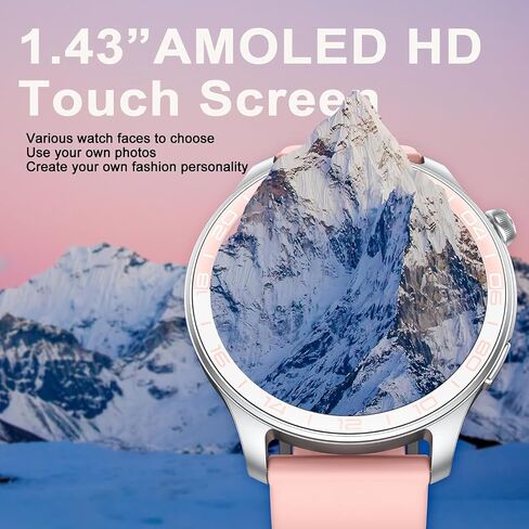 Smart Watch (Answer/Make Call), 1.43" HD AMOLED Smartwatch for Men Women in Kuwait