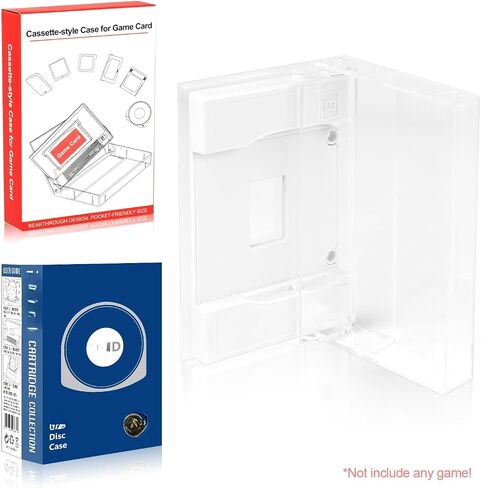 10-Pack UMD Disc Storage Case Compatible with Sony PSP – Clear Protective Shell with Secure White Inner Tray for Travel, Shelf Display & Collection Storage, Individual Media Holder & Dust Cover in Saudi Arabia