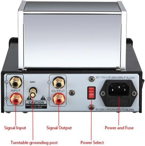 YAQIN MS-23B Tube Phono MM Preamp,Turntable Preamp, Tubes 12AX7*2, AC110 and AC230 Switchable in Saudi Arabia