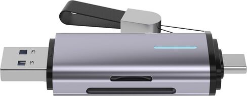 SD Card Reader, 2-in-1 USB-C 3.0 sd Card Reader for iPhone, Dual Slot Adapter for MicroSD, SDHC, SDXC Memory Cards, Compatible with iPhone 17/16/15, iPad, Android, Laptops and Computers. in Saudi Arabia