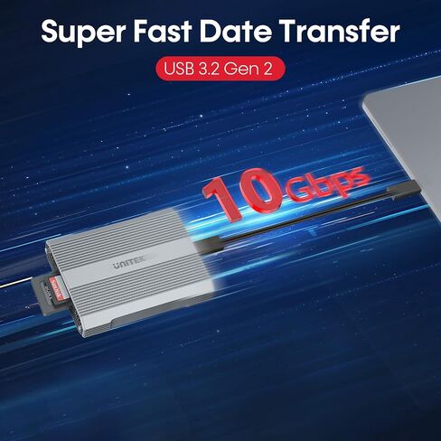 Unitek CFexpress Type A and SD4.0 UHS-II Memory Card Reader, 10Gbps USB 3.2 in Kuwait