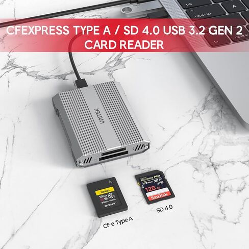 Unitek CFexpress Type A and SD4.0 UHS-II Memory Card Reader, 10Gbps USB 3.2 in Kuwait
