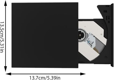 Lightweight USB External CDs DVDs Drives Burners Desktop CDs Burners Simple to Operate Upgrades for Laptop Desktop Portable DVDs Player in Saudi Arabia
