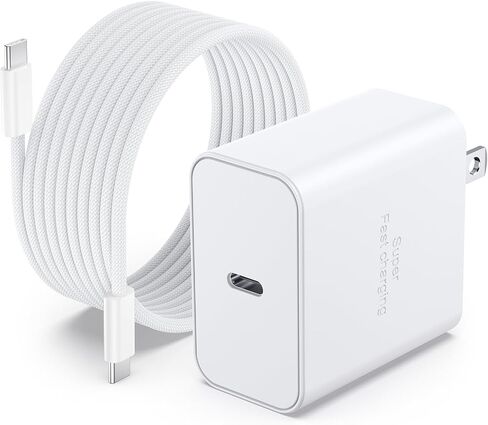Super Fast Charger USB C, 45W USB C Charger with 6FT Type C to C Cable in Kuwait