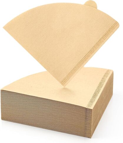 200 Count #2 Cone Coffee Filters, Unbleached Natural Paper Filters for Pour Over Coffee Makers, Disposable Coffee Filters, Fits Most Size 02 Pour Over Drippers, 1-4 Cup in Kuwait