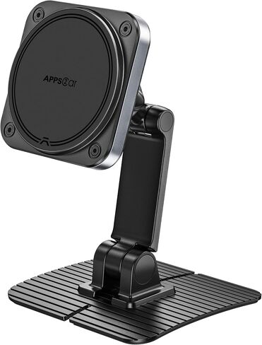 APPS2Car for Magsafe Car Mount, Magnetic Phone Holder for Car, 360° Adjustable Cell Phone Mount with Large Adhesive Base, Fits Flat & Curved Dashboards, Compatible with iPhone, Samsung, Smartphones in Kuwait