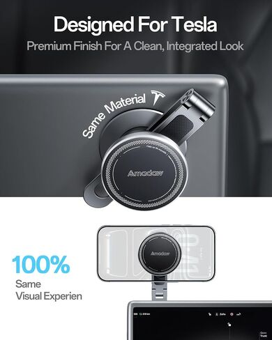 Tesla Phone Mount with Tesla-Matched Material, Strong Magnetic Hold in Saudi Arabia