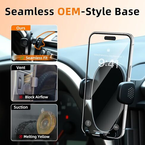Phone Holder for Rav4 (2013-2018), 360° Adjustable Dashboard Phone Mount, Hands Free Mobile Holder for Toyota Rav4, Car Mount for iPhone, Samsung & Android, Uber Accessories, Car Gifts for Men in Saudi Arabia