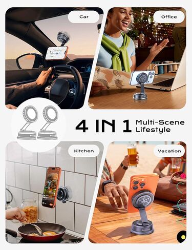 Qi2.2 25W MagSafe Car Mount Charger, Cooling Fan+75W Fast Adapter in Kuwait