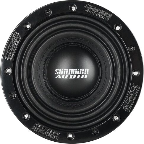 Sundown Audio U-6.5 V.1 D4 6.5 in 1000-Watt Peak/500-Watt RMS Car Subwoofers, Dual 4 Ohm DVC, Cast Basket, Spring Terminals, for Small Ported Enclosures, 2-Piece in Saudi Arabia