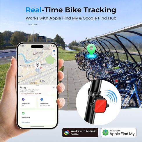 MiLi Upgraded Bike Mount with Air tag, Built-in Anti-Theft Bike Tracker in Kuwait