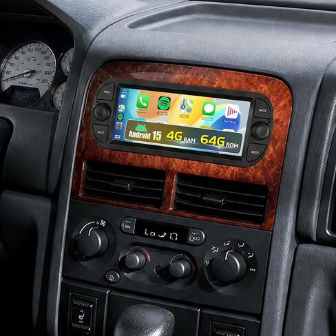 Android Car Stereo for Dodge/Jeep/Chrysler Wireless CarPlay Android Auto in Kuwait
