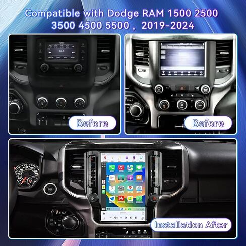 12.1 Inch Car Radio Compatible with Dodge RAM 1500/2500/3500 2019-2024 in Saudi Arabia