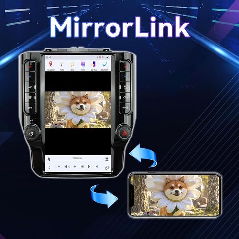 12.1 Inch Car Radio Compatible with Dodge RAM 1500/2500/3500 2019-2024 in Saudi Arabia