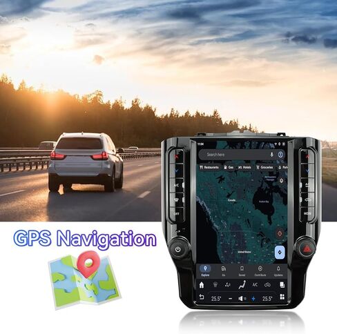 12.1 Inch Car Radio Compatible with Dodge RAM 1500/2500/3500 2019-2024 in Saudi Arabia