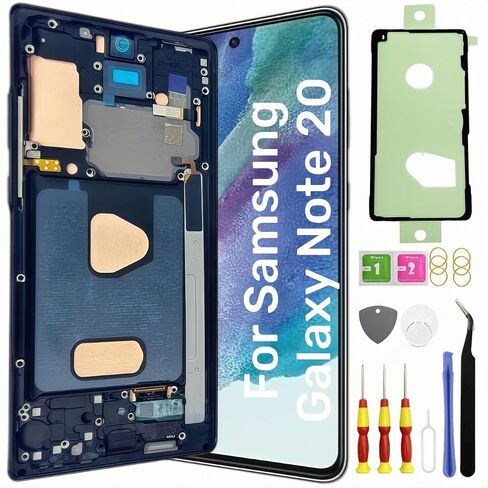 INCELL for Samsung Galaxy Note20 5G LCD Screen Replacement Galaxy Note20 4G Touch Digitizer Display Screen Assembly with Frame Tool Kit SM-N981U N981W Gray (Fingerprint Recognition is not Supported) (Gray) in Kuwait