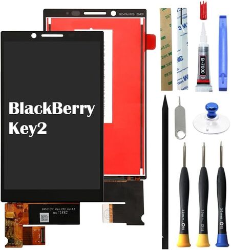 4.5 inch Digitizer LCD Display Touch Screen Glass Replacement for BlackBerry Key2 BBF100-1, BBF100-2, BBF100-4, BBF100-5, BBF100-6, BBF100-8, BBF100-9 [with Tools] in Kuwait