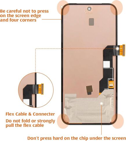 Original for Google Pixel 8a OLED Screen Replacement 6.1" Touch Screen Digitizer LCD Display Assembly Original Repair Part 2024 GKV4X G6GPR G8HHN in Kuwait