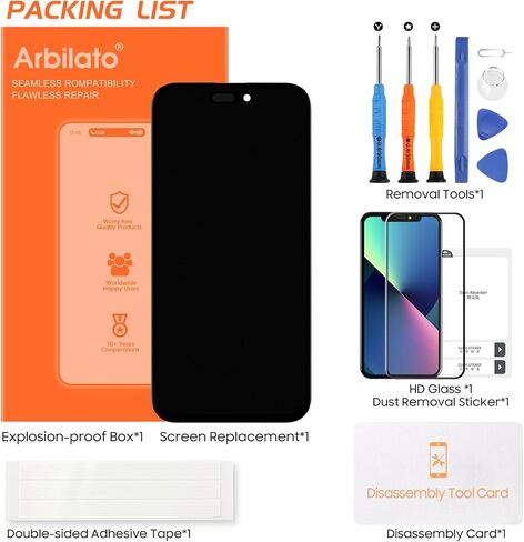 Screen Replacement for Samsung Galaxy A16 5G (6.7"), Incell/LCD Display Assembly with Frame, Full Repair Tool Kit, Touch Digitizer Replacement for A16 5G ONLY (Not for 4G Version) - Black in Kuwait