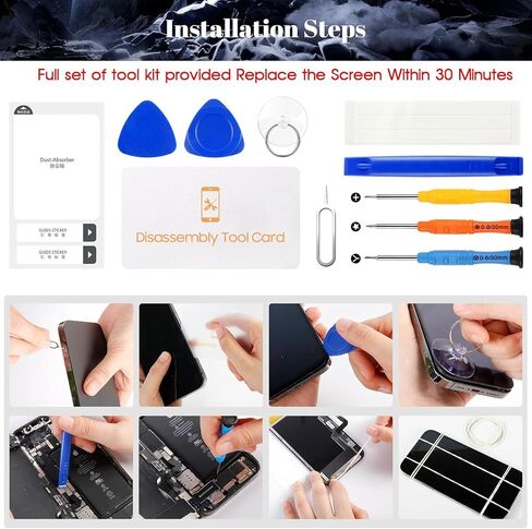 SRJTEK Original for Google Pixel 8A Screen Replacement for Google Pixel 8A GKV4X G6GPR LCD Display for Google Pixel 8A G8HHN G576D Digitizer Touch Screen Assembly Repair Kits (Black,Without Frame in Kuwait