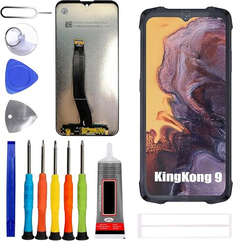 LCD Display [with Fingerprint Function] Compatible with CUBOT Kingkong 9 [6.58 inch] Screen Touch Digitizer Assembly LCD Display with Repair kit in Kuwait