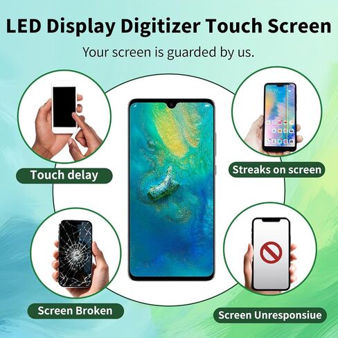 LCD Display [with Fingerprint Function] Compatible with CUBOT Kingkong 9 [6.58 inch] Screen Touch Digitizer Assembly LCD Display with Repair kit in Kuwait