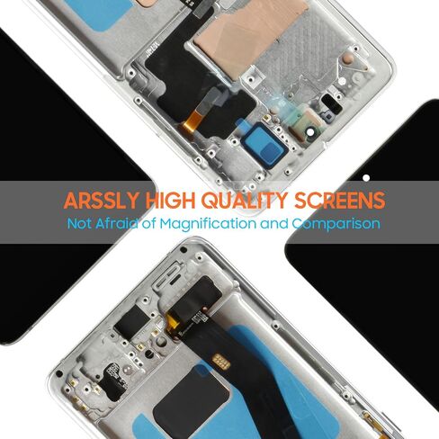 for Samsung Galaxy S21 Ultra 5G Screen Replacement for Galaxy S21 Ultra 5G LCD Display G998 SM-G998U SM-G998A SM-G998W Touchscreen Digitizer Assembly (No Fingerprint,Phantom Silver with Frame) in Kuwait