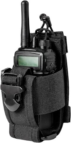 Tactical Molle Radio Pouch, 1PCS Universal Walkie Talkie Holster for Duty Belt & Vest, Heavy Duty Holster Bag for Camping & Outdoor Sport in Kuwait