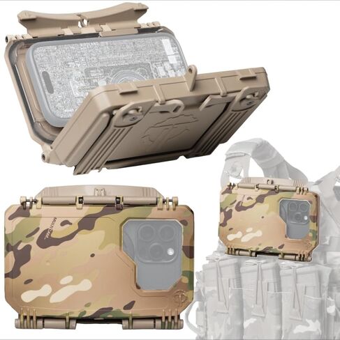 Thyrm DarkVault 2.0 Comms Critical Gear Case with Smartphone Mount|Lrg Tan in Kuwait