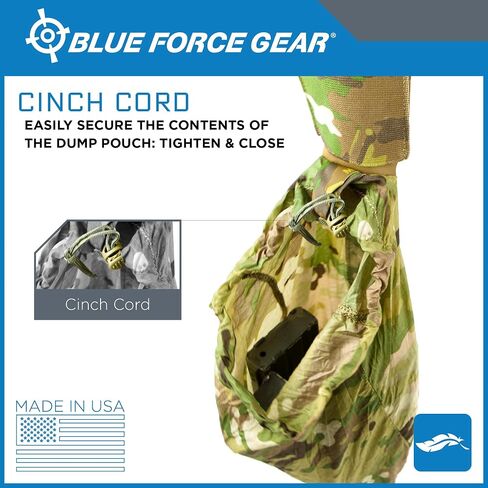 Blue Force Gear - Ranger Green Dump Pouch - Tactical MOLLE Utility Pouch for Duty Belt or Vest - Small Drop Bag Carrier for Hunting, Airsoft, and Outdoor Accessories - 3 x 3.5 x 1 Inches in Kuwait
