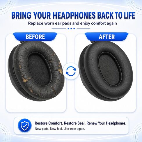 Replacement Ear Pads for Sony WH-XB910N Noise Cancelling Headphones in Kuwait