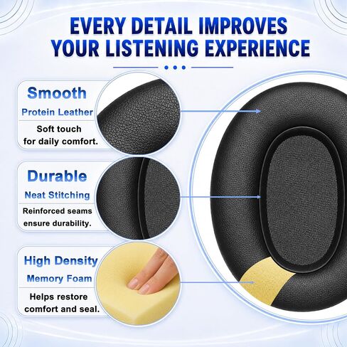 Replacement Ear Pads for Sony WH-XB910N Noise Cancelling Headphones in Kuwait