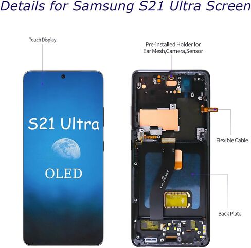 OLED for Samsung S21 Ultra 5G Screen Replacement in Saudi Arabia