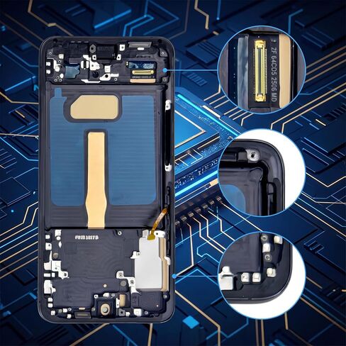 INCELL for Samsung Galaxy S22 Plus Screen Replacement with Frame Black in Kuwait