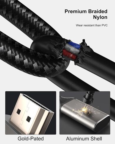 8K HDMI Extender, 3.3FT HDMI Extension Cable, HDMI Male to Female Adapter in Kuwait