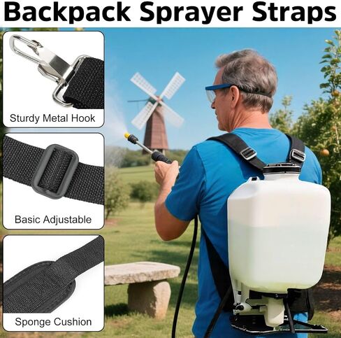 Backpack Sprayer Replacement Straps Adjustable Padded Shoulder Straps in Kuwait