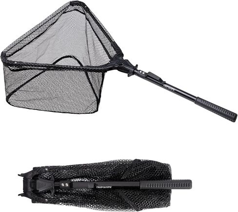 Tripquips Fishing Net, Rubber Coated Foldable & Lightweight Landing Net, Strength Aluminum Handle, Fishing Gear and Gift for Men in Kuwait