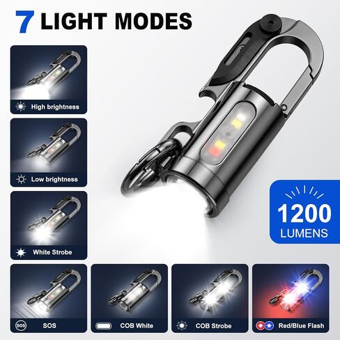 Rechargeable Keychain Flashlights, Portable Mini LED Keyring Lights in Kuwait