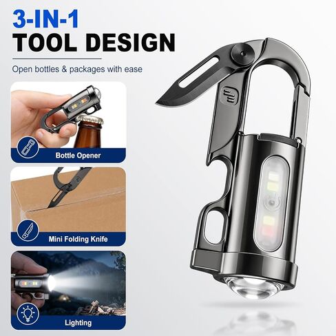 Rechargeable Keychain Flashlights, Portable Mini LED Keyring Lights in Kuwait