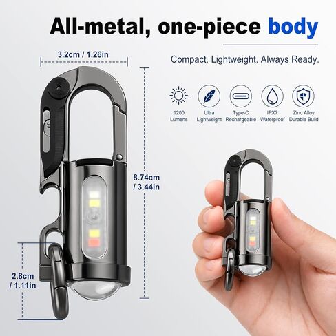 Rechargeable Keychain Flashlights, Portable Mini LED Keyring Lights in Kuwait