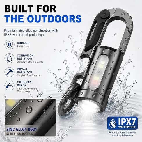 Rechargeable Keychain Flashlights, Portable Mini LED Keyring Lights in Kuwait