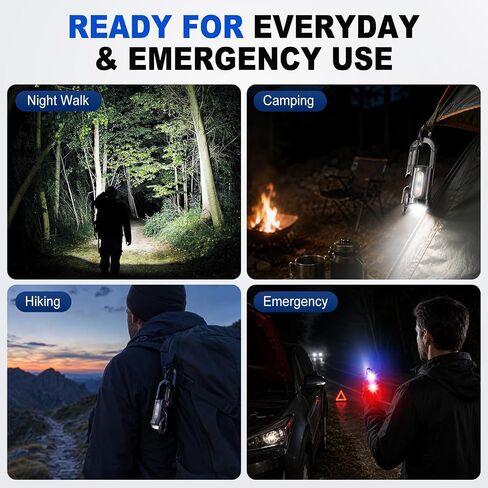Rechargeable Keychain Flashlights, Portable Mini LED Keyring Lights in Kuwait