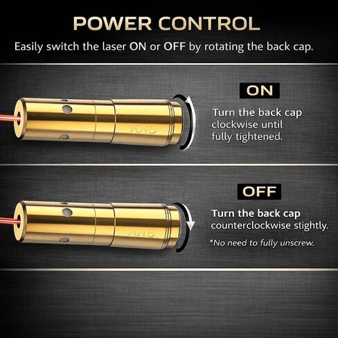 GOTICAL Red Dot Laser Bore Sighter, 9mm, Hunting Tool, 9 mm Cartridge, Red Laser boresighter in Saudi Arabia