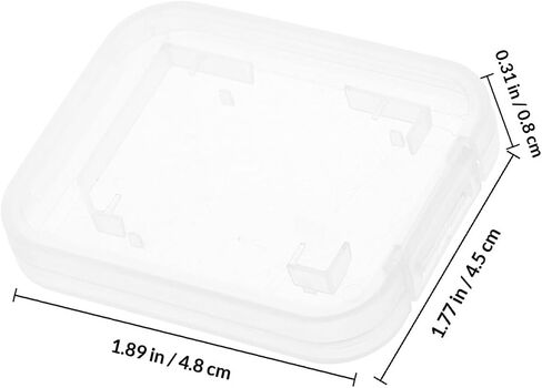 Cabilock 20pcs Memory Card Case Holder Portable Card Organizer Storage Box Shock Resistant for Photographers in Kuwait