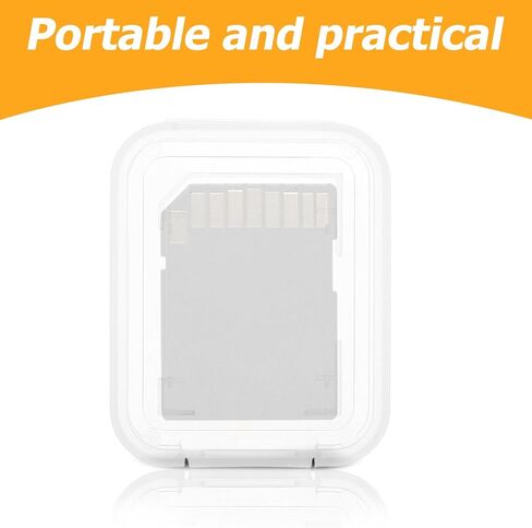 Cabilock 20pcs Memory Card Case Holder Portable Card Organizer Storage Box Shock Resistant for Photographers in Kuwait