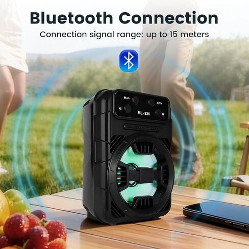 Bluetooth Speaker Portable Speakers Bluetooth Wireless FM radios Portable with FM Radio,Small Speaker Supports USB/TF Drop-Resistant Speaker for Elderly, Kids, Home Kitchen,Outdoor in Saudi Arabia