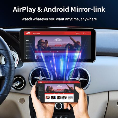Wireless CarPlay/Android Auto 12.3in Touchscreen for Mercedes Benz GLK Class X204 GLK250 GLK300 GLK350 2013-2015 with NTG4.5/4.7 Linux System, Radio Receiver in Saudi Arabia