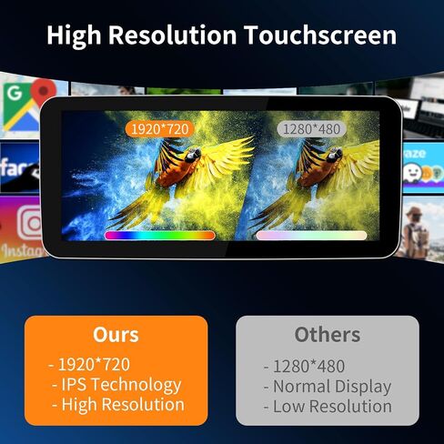 Wireless CarPlay/Android Auto 12.3in Touchscreen for Mercedes Benz GLK Class X204 GLK250 GLK300 GLK350 2013-2015 with NTG4.5/4.7 Linux System, Radio Receiver in Saudi Arabia